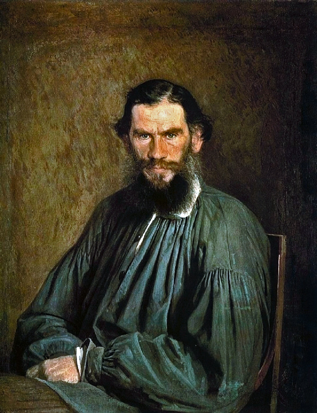 Ivan Kramskoi. A Portriat of the Author L N Tolstoy. 1873